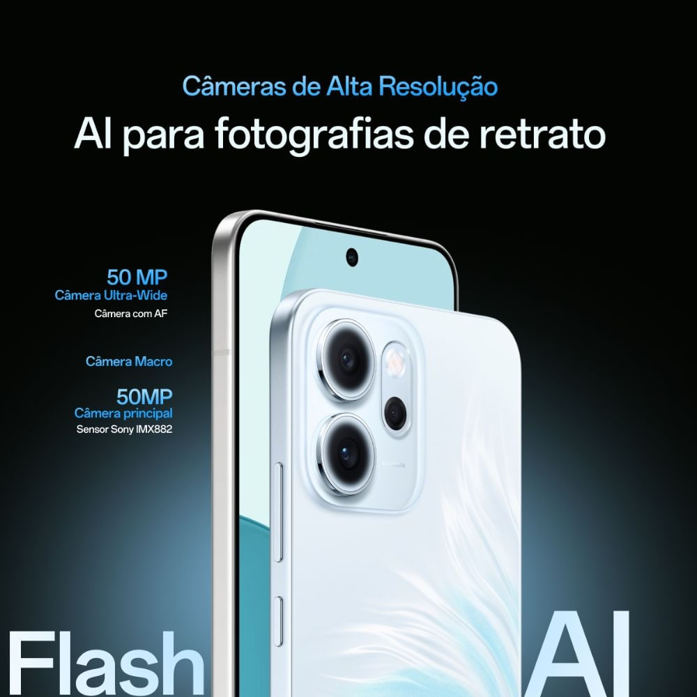 Smartphone OPPO Reno14 F 256GB 12GB RAM 5G Azul - CPH2743B